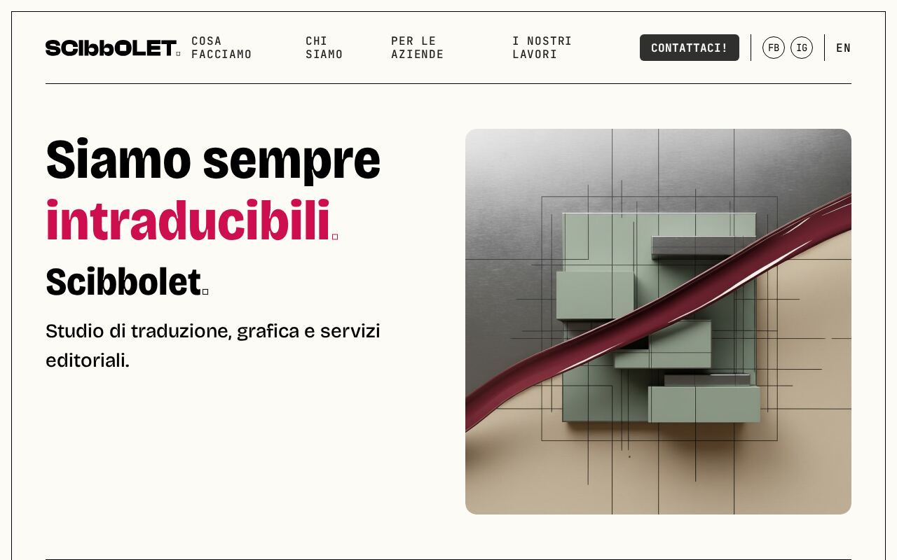 Home di scibbolet.it su desktop